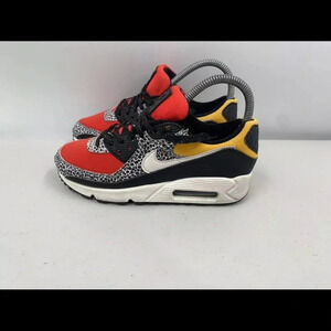 Nike Women's Air Max 90 SE Black Phantom Chile Red Shoes DC9446-001 Size 5